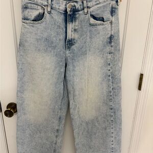 GAP High Rise Stride Ankle Jeans - Light Blue